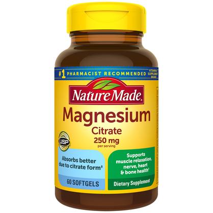 Magnesium Citrate 250 mg Softgels