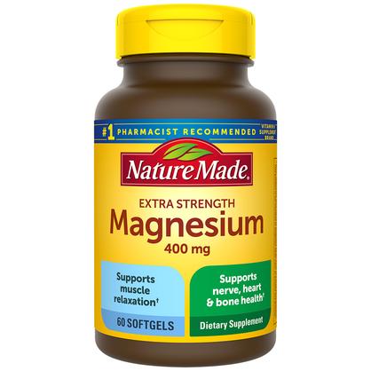 Magnesium Extra Strength 400 mg Softgels (60 Softgels)