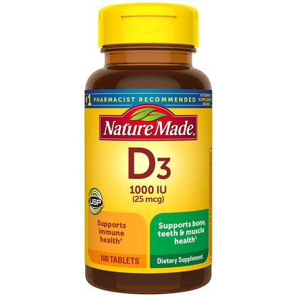 Vitamin D3 1000 IU (25 mcg) Tablets