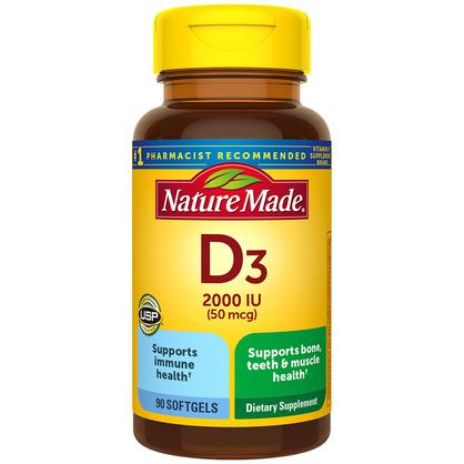 Vitamin D3 2000 IU (50 mcg) Softgels