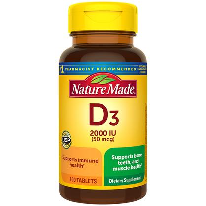 Vitamin D3 2000 IU (50 mcg) Tablets