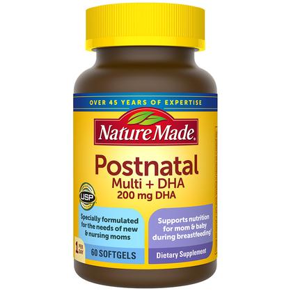 Postnatal Multivitamin + 200 mg DHA Softgels