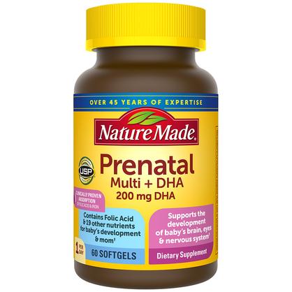 Prenatal Multivitamin + 200 mg DHA Softgels