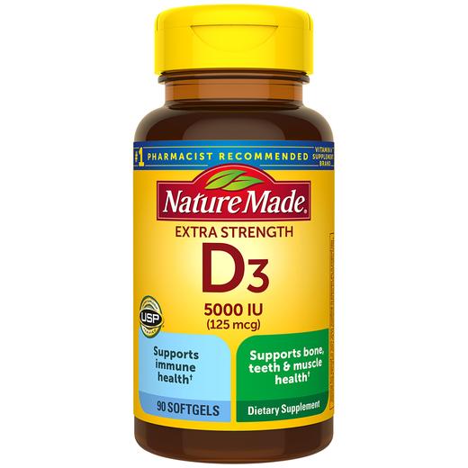 Vitamin D3 Extra Strength 5000 IU (125 mcg) Softgels