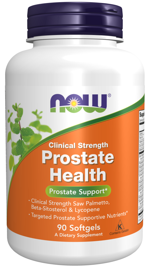 NOW Supplements, Prostate Health, Clinical Strength Saw Palmetto, Beta-Sitosterol & Lycopene, 90 Softgels