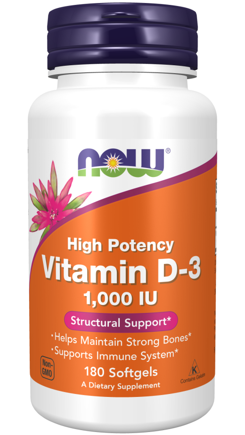 Vitamin D-3 1000 IU Softgels (180 Softgels)