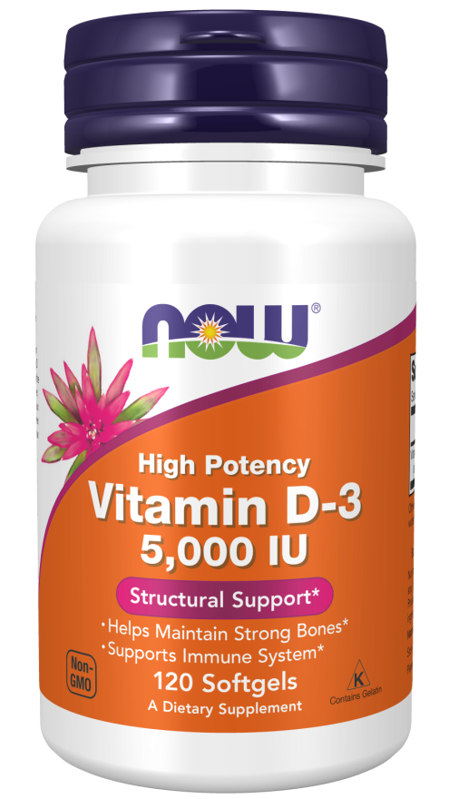 Vitamin D-3 5000 IU Softgels (120 Softgels)
