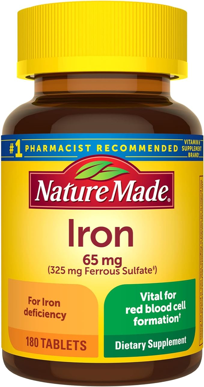 Iron 65 mg Tablets (180 Tablets)