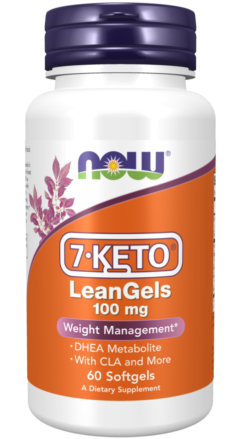 NOW Supplements, 7-Keto LeanGels 100 mg with CLA, Green Tea Extract, Acetyl-L-Carnitine and Rhodiola Extract, Weight Management, 60 Softgels