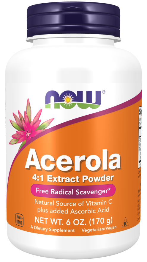 NOW Foods, Acerola Powder 4:1 Extract Powder - 6 oz (170 Grams)