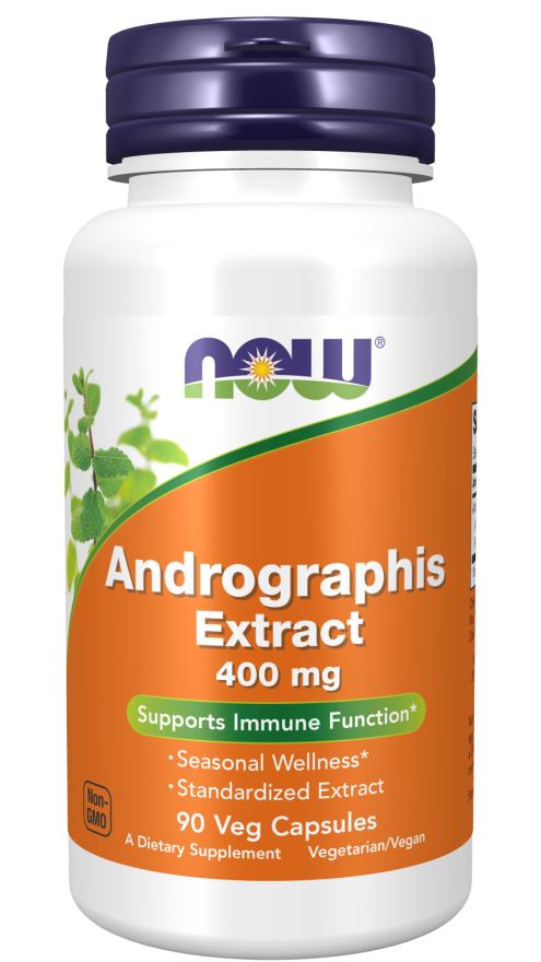 NOW Supplements, Andrographis Extract 400 mg, 90 Veg Capsules