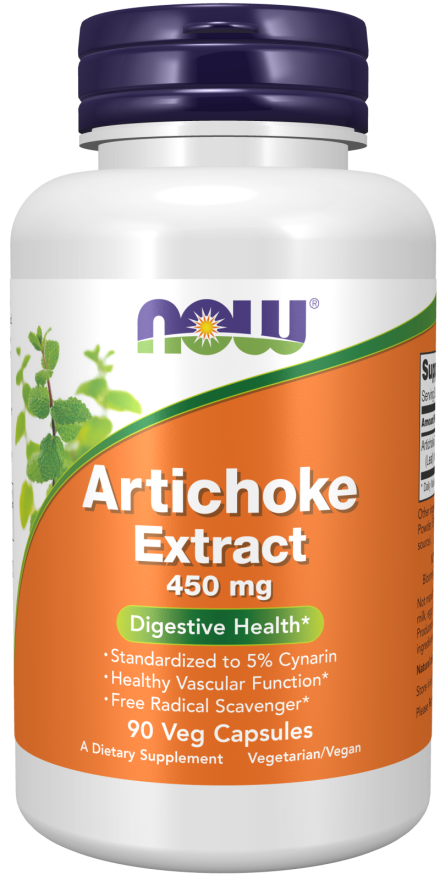 Now Foods Artichoke Extract 450mg, Veg-capsules, 90-Count