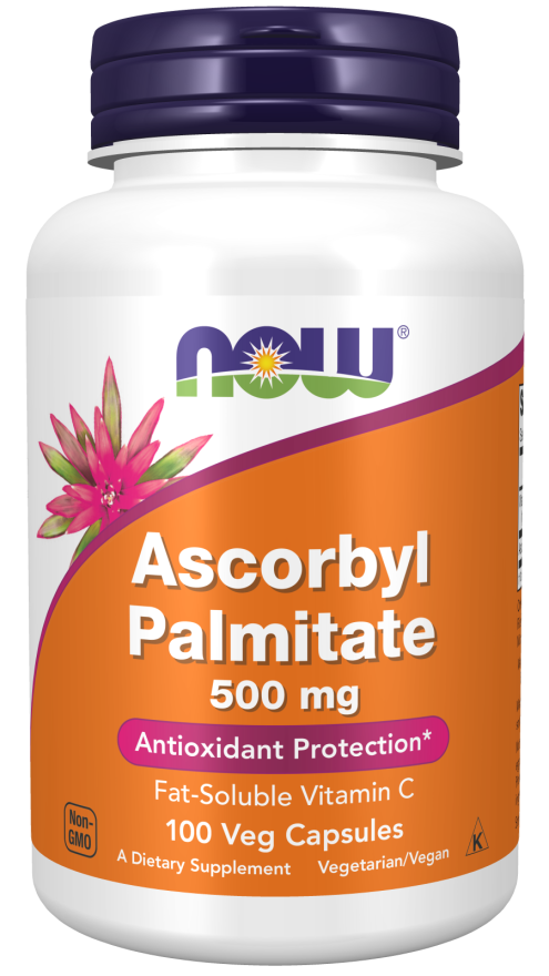 NOW Supplements, Ascorbyl Palmitate 500 mg, Esterified Vitamin C, Antioxidant Protection*, 100 Veg Capsules