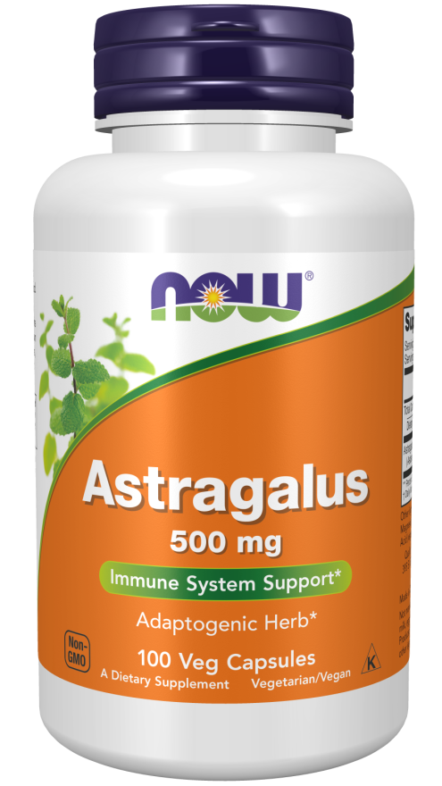 NOW Supplements, Astragalus (Astragalus membranaceus) 500 mg, Immune System Support*, 100 Capsules