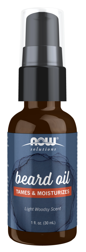 NOW Solutions, Beard Oil, Light Woodsy Scent, 1 OZ