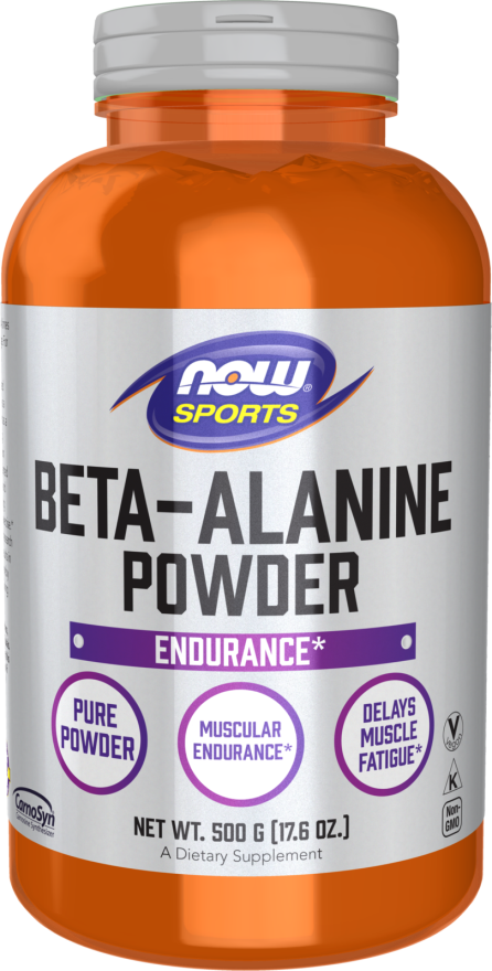 NOW Sports Nutrition, Beta-Alanine Pure Powder 2,000 mg, Muscular Endurance*, 500 Grams