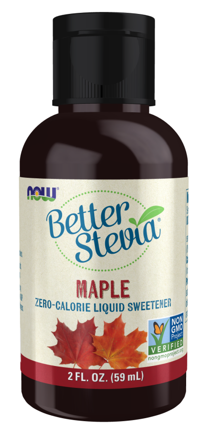 NOW Foods, Better Stevia, Liquid, Maple, Zero-Calorie Liquid Sweetener, Low Glycemic Impact, Certified Non-GMO, 2-Ounce