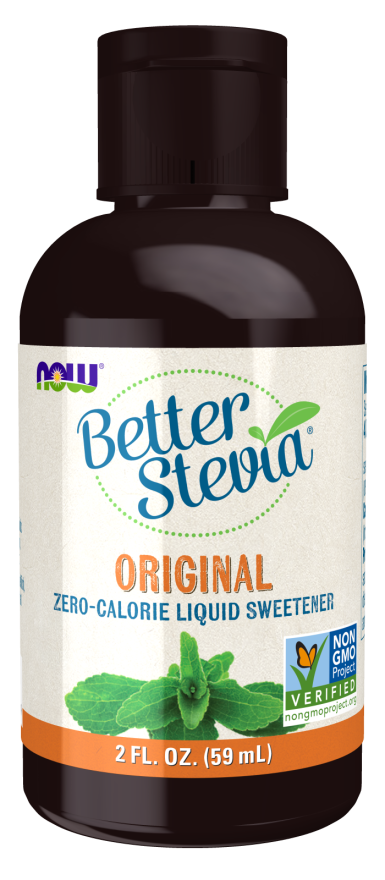 NOW Foods BetterStevia Original Zero-Calorie Liquid Sweetener, Keto Friendly, Suitable for Diabetics, No Erythritol, 2-Ounce