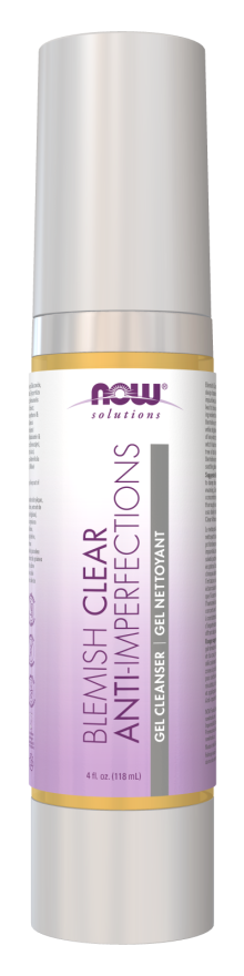 NOW Solutions, Blemish Clear Gel Cleanser, Gentle Deep Cleansing, Cleans Pores, Purify, 4-Ounce