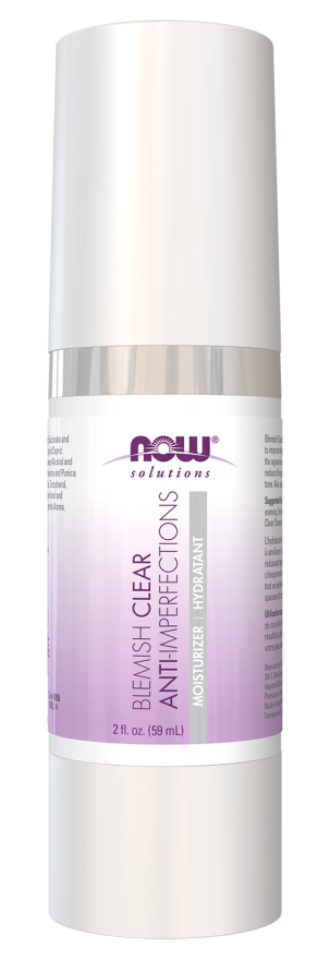 NOW Solutions, Blemish Clear Moisturizer, Improves Appearance With Skin Texture and Tone With Light-Weight Hydration, 2-Ounce