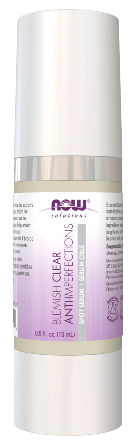 NOW Solutions, Blemish Clear Spot Treatment, Reduces Redness and Irritation, Purify, 0.5-Fluid Ounce