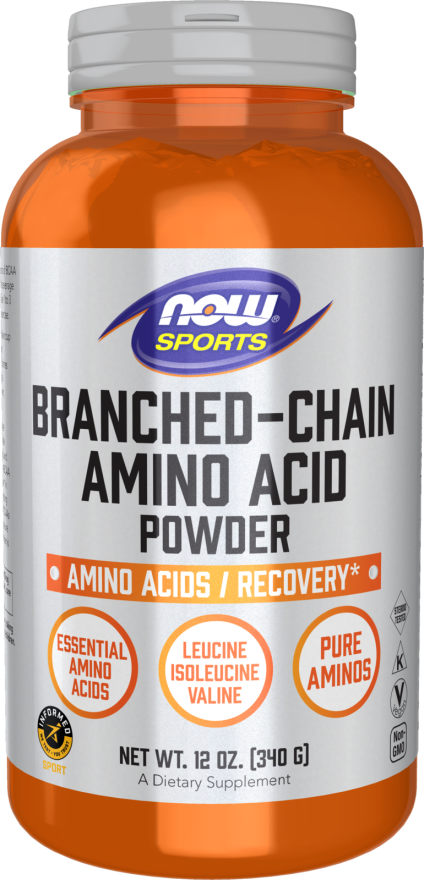 NOW Sports Nutrition, Branched Chain Amino Acid Powder with Leucine, Isoleucine, and Valine, 12-Ounce