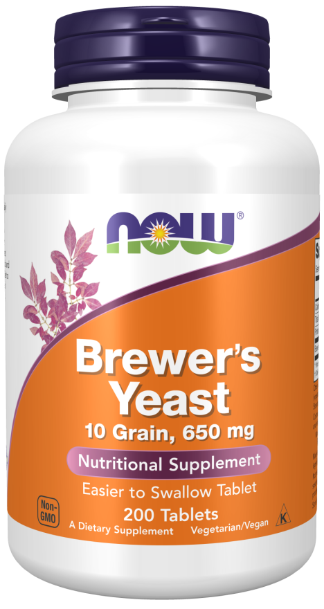 NOW Foods Brewer's Yeast 650 mg 200 Tabs