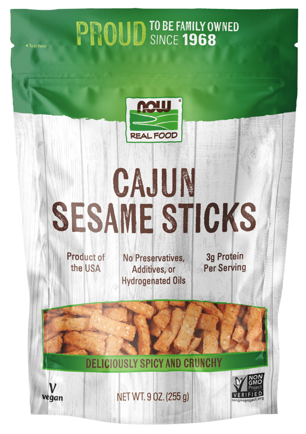 NOW Foods Sesame Sticks Cajun - 9 oz