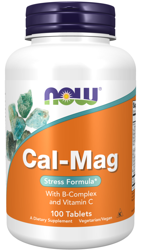 NOW Supplements, Cal-Mag Stress Formula with B-Complex and Vitamin C, 100 Tablets