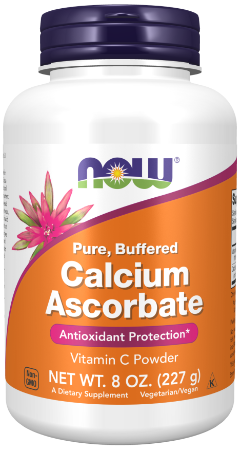 NOW Supplements, Calcium Ascorbate Powder, Buffered, Antioxidant Protection*, 8-Ounce