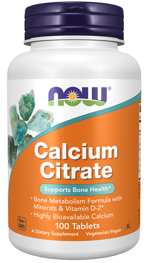 Now Foods, Calcium Citrate, Bone Health, 100 Tabs