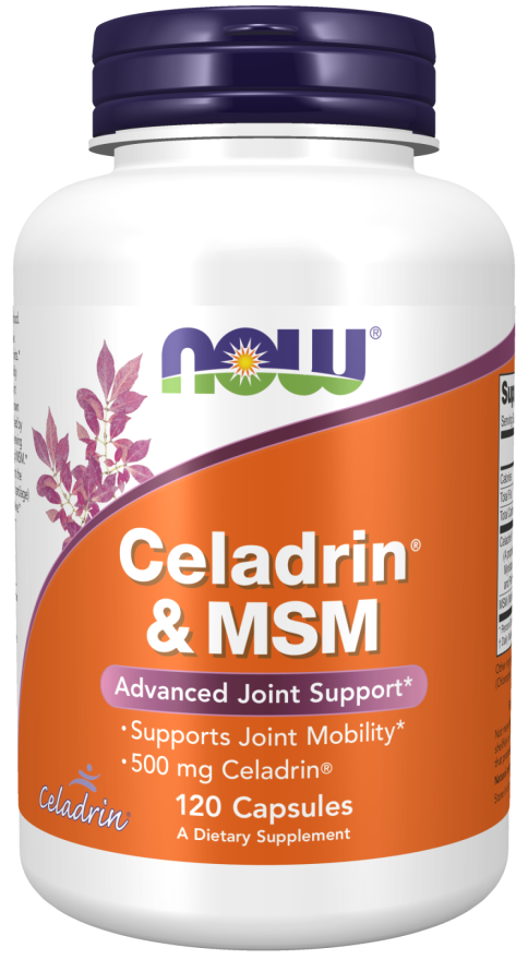 NOW Supplements, Celadrin® & MSM, 500 mg of Celadrin®, Advanced Joint Support*, 120 Capsules