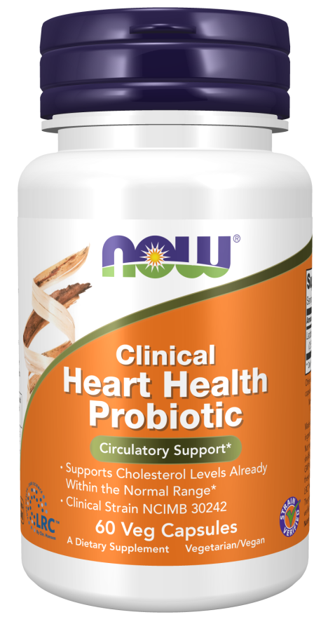 NOW Clinical Heart Health Probiotic - 60 Veg Capsules