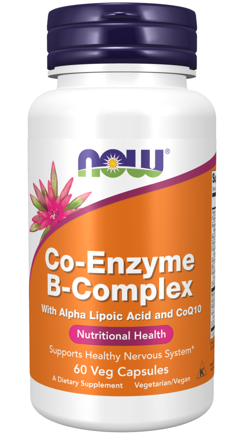 NOW Supplements, Co-Enzyme B Complex with Alpha Lipoic Acid and CoQ10, Nutritional Health, 60 Veg Capsules