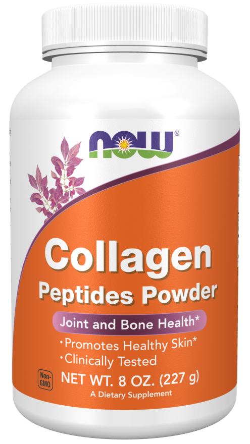 NOW Supplements, Collagen Peptides Powder, Clinically Tested, Joint and Bone Health*, 8-Ounce