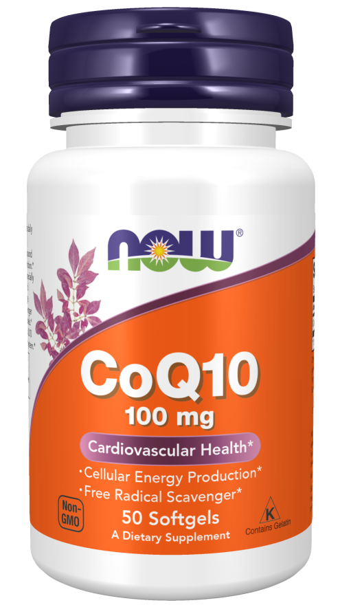 NOW Foods - CoQ10 Cardiovascular Health 100 mg. - 50 Softgels