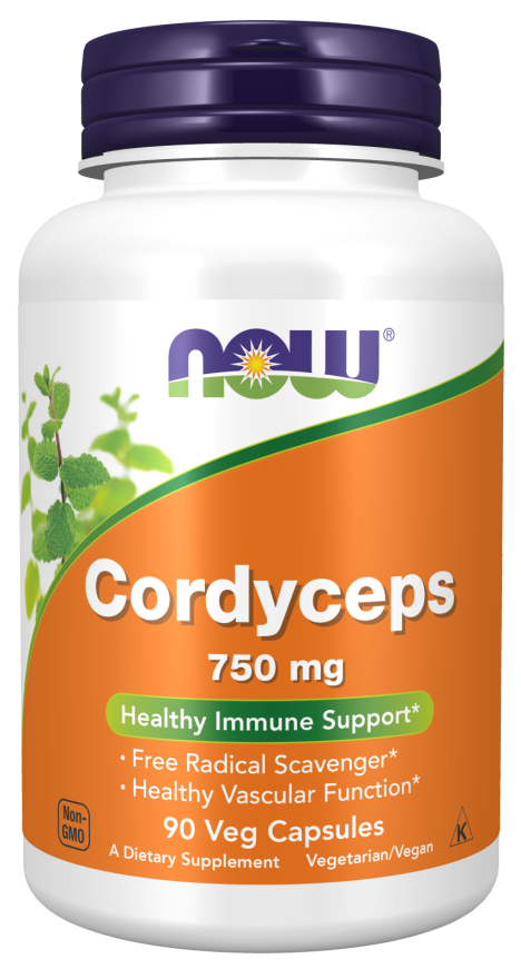 NOW Foods Cordyceps 750 mg-90 Veg Caps