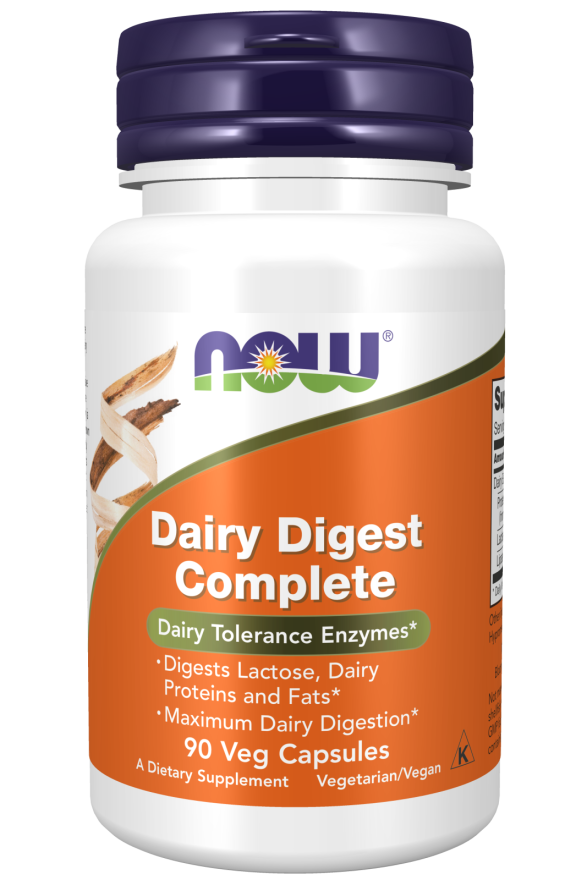 NOW Foods, Dairy Digest Complete,90 Veg Capsules