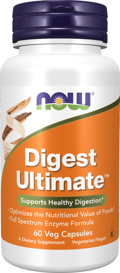 NOW Supplements, Digest Ultimate™with Full Spectrum Enzyme Formula, 60 Veg Capsules