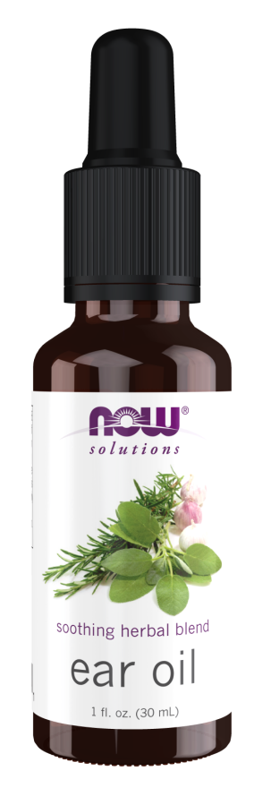 NOW Solutions, Ear Oil, Soothing Herbal Blend, Great on Mild Discomfort or Irritation, 1-Ounce