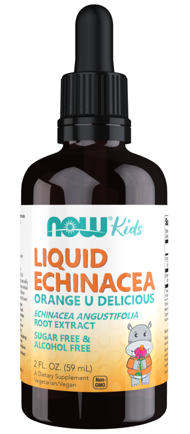 NOW Supplements, Kids Liquid Echinacea with Dropper, Immune System Support, Formulated for Kids, 2 Fl Ounce