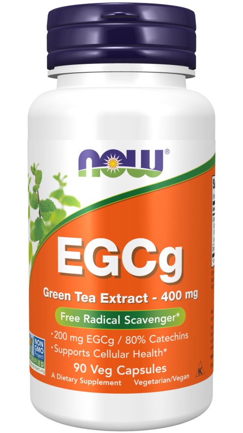 NOW Supplements, EGCg Green Tea Extract ,Dietary,400 mg, Free Radical Scavenger*, 90 Veg Capsules