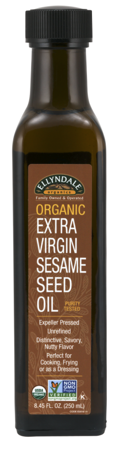 NOW Ellyndale, Extra Virgin Sesame Seed Oil, Organic, 8.45 OZ