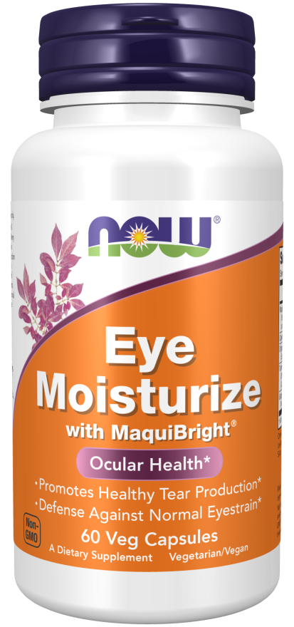 NOW Eye Moisturize with MaquitBright® - 60 Veg Capsules