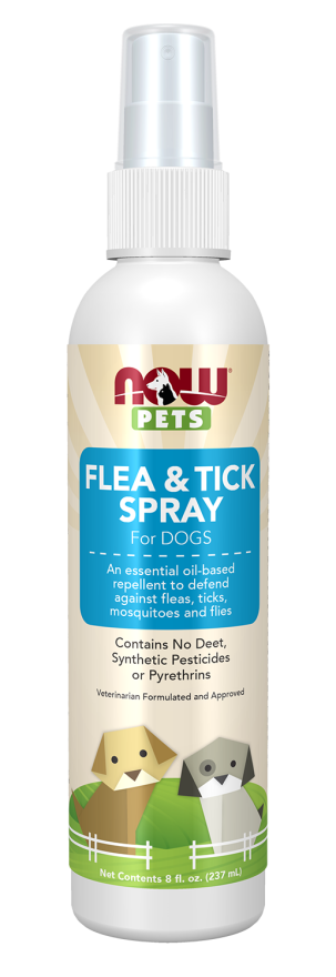 NOW Pets, Flea & Tick Spray for Dogs