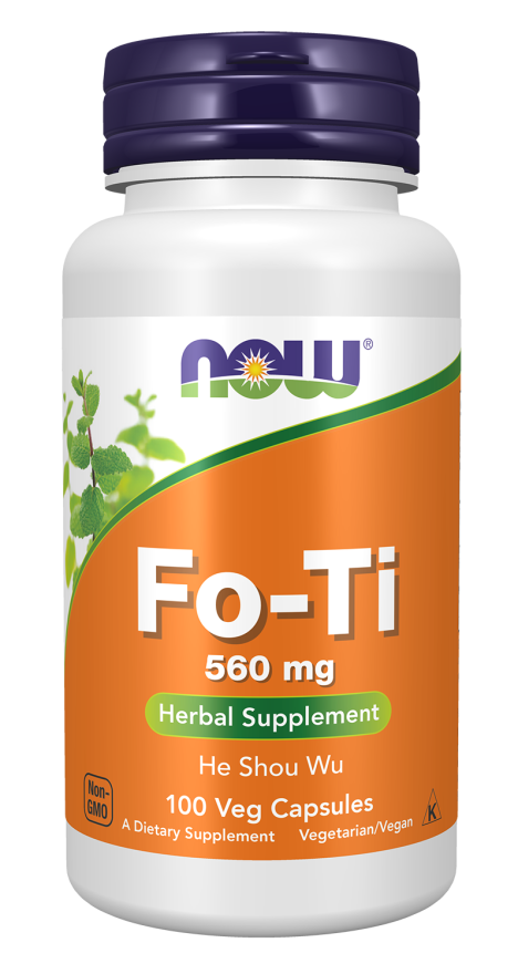 NOW Supplements, Fo-Ti (Polygonum multiflorum) 560 mg, Ho Shou Wu, Herbal Supplement, 100 Veg Capsules