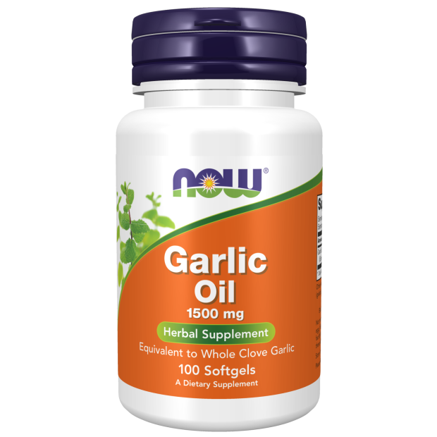 NOW Supplements, Garlic Oil 1500 mg, Serving Size Equivalent to Whole Clove Garlic, 100 Softgels