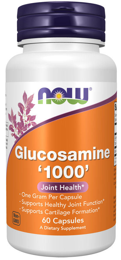 NOW Supplements, Glucosamine '1000', with UL Dietary Supplement Certification, 1 g Per Capsule, 60 Veg Capsules