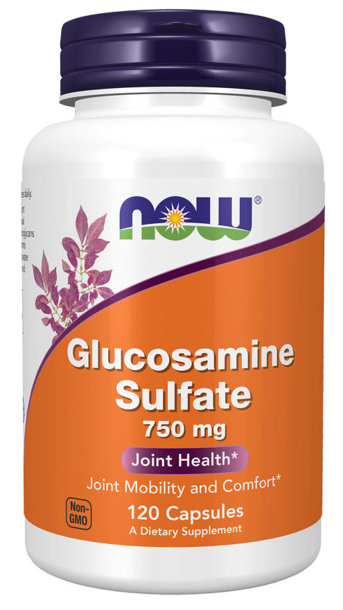 NOW Supplements, Glucosamine Sulfate 750 mg, with UL Dietary Supplement Certification, 120 Veg Capsules