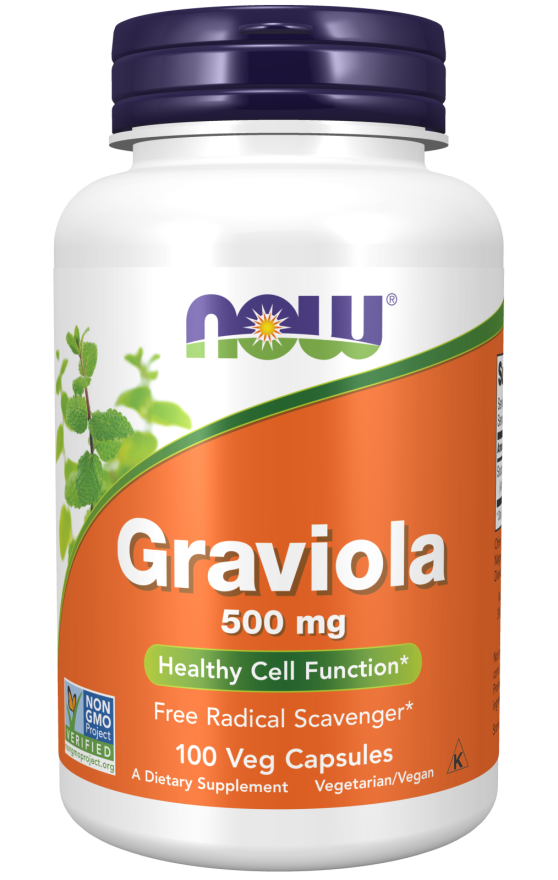 NOW Foods Graviola, Healthy Cell Function, 100 Capsules